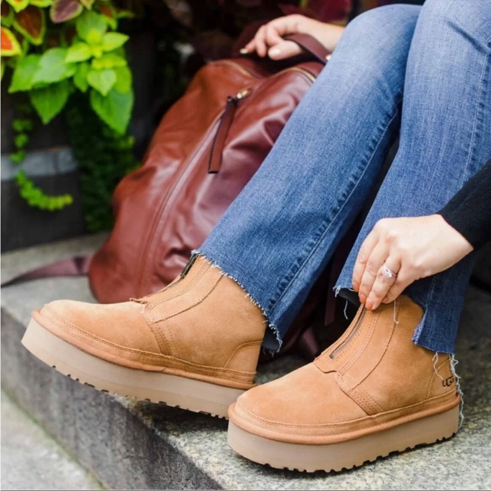 UGG | Shoes | Ugg Neumel Zip Platform Boots Size 8 | Poshmark